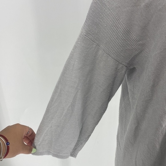 J. Jill Linen Rayon BlendLong Sleeve Crochet Top - Picture 3 of 11